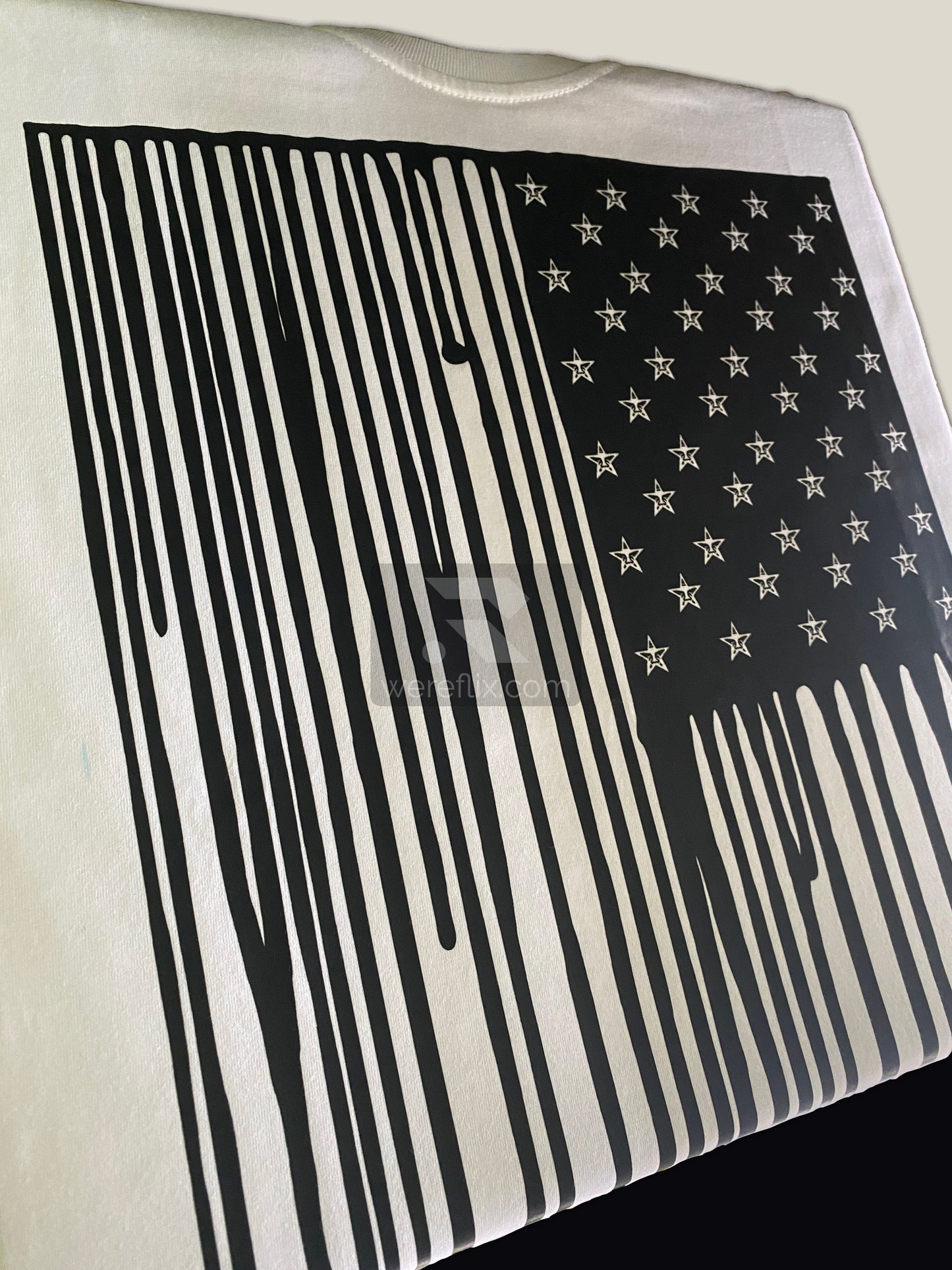 MUSE Matthew Bellamy Black US Flag T-Shirt Live Concert