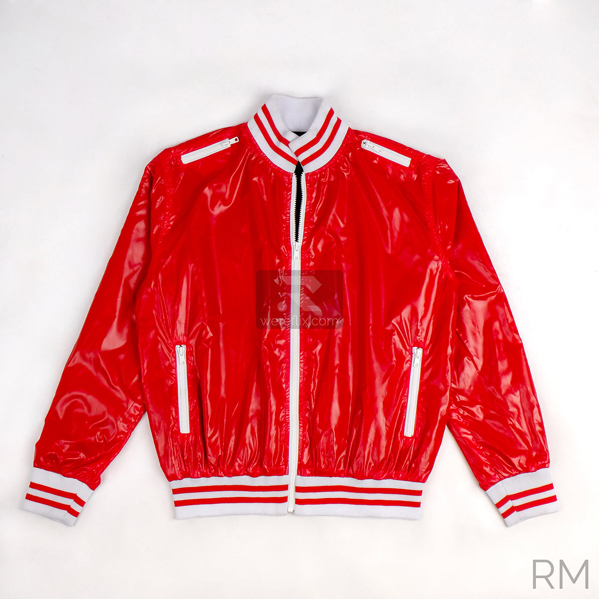 Matt Bellamy Jacket Red Metallic Bomber Jacket MUSE