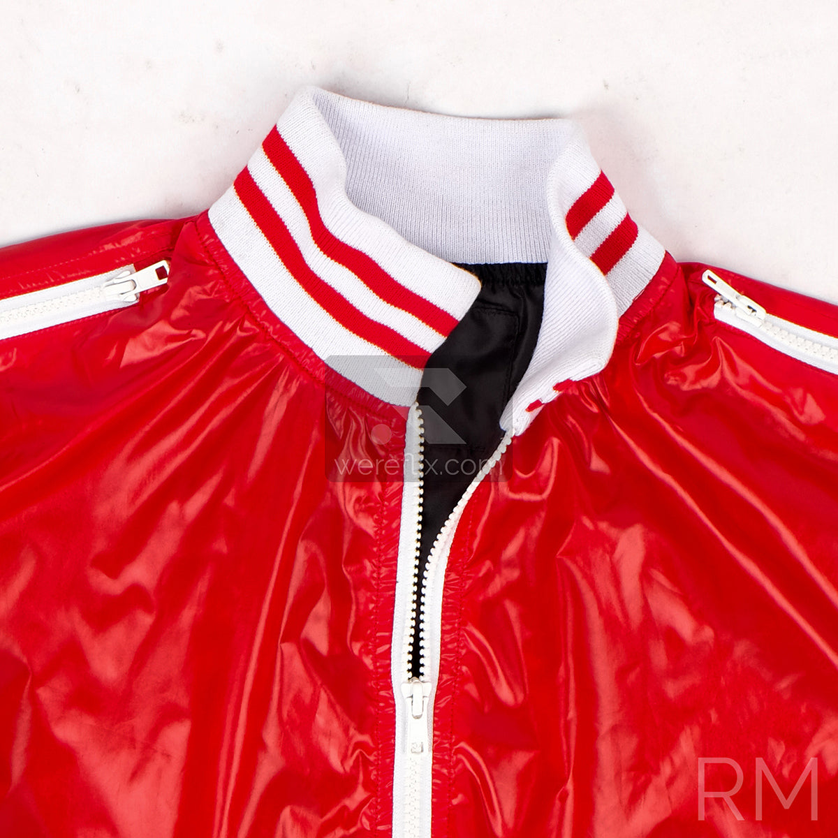 Matt Bellamy Jacket Red Metallic Bomber Jacket MUSE