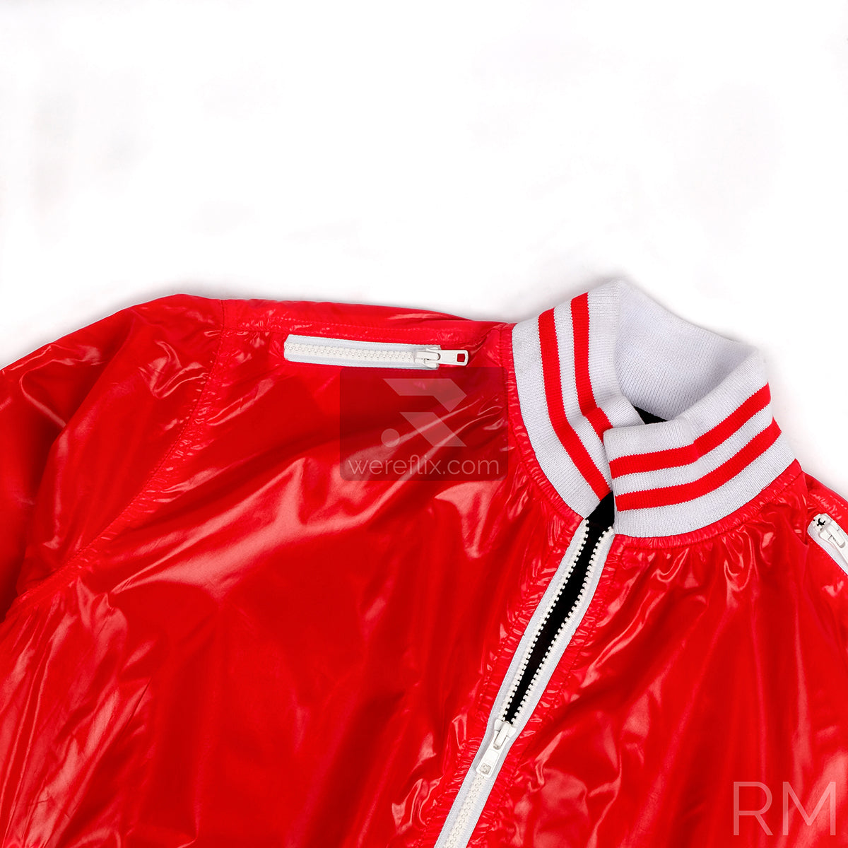 Matt Bellamy Jacket Red Metallic Bomber Jacket MUSE