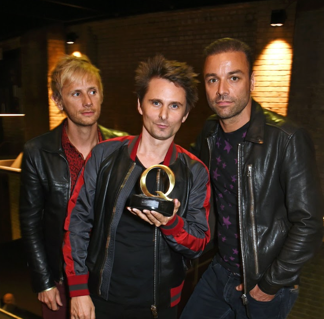 Matt Bellamy Jacket Black Red Leather Bomber Jacket MUSE