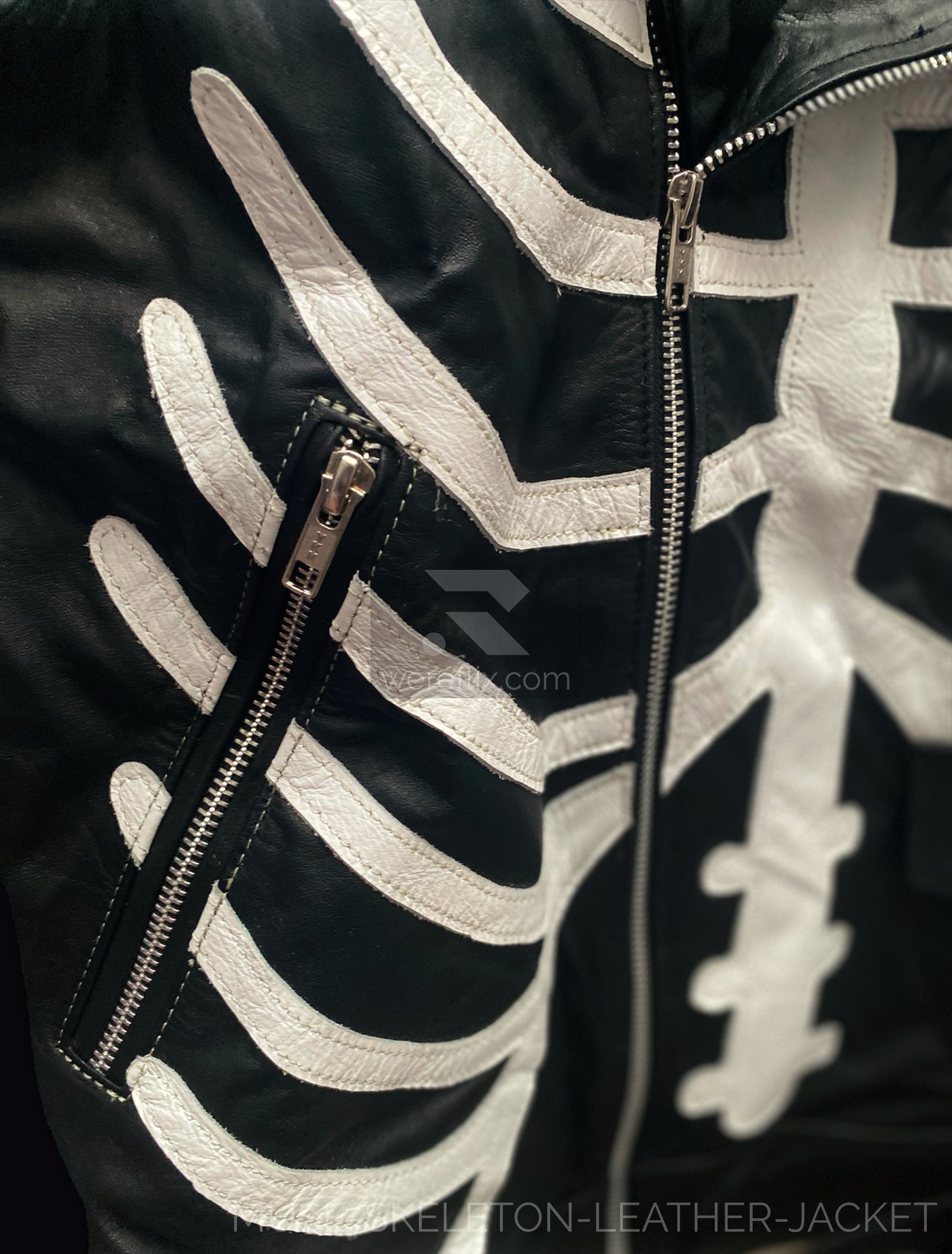 Matt Bellamy Skeleton Leather Jacket MUSE Live Tons of Rock 2025