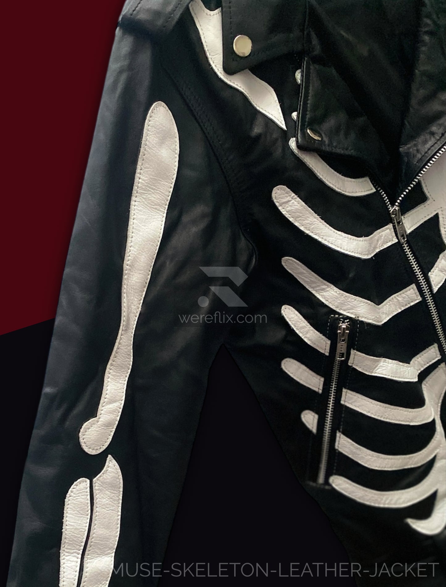 Matt Bellamy Skeleton Leather Jacket MUSE Live Tons of Rock 2025