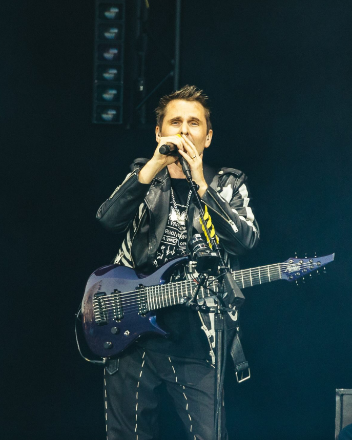 Matt Bellamy Skeleton Leather Jacket MUSE Live Tons of Rock 2025